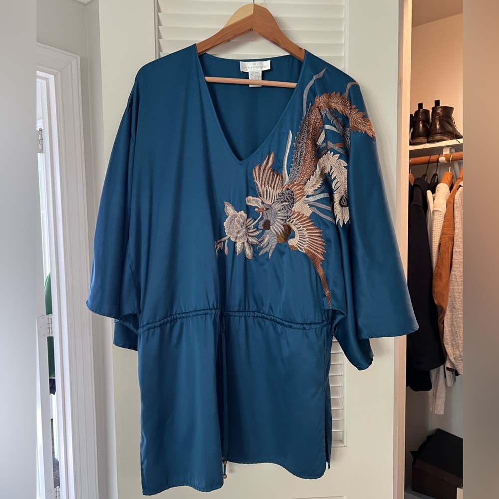Soft surroundings teal tunic